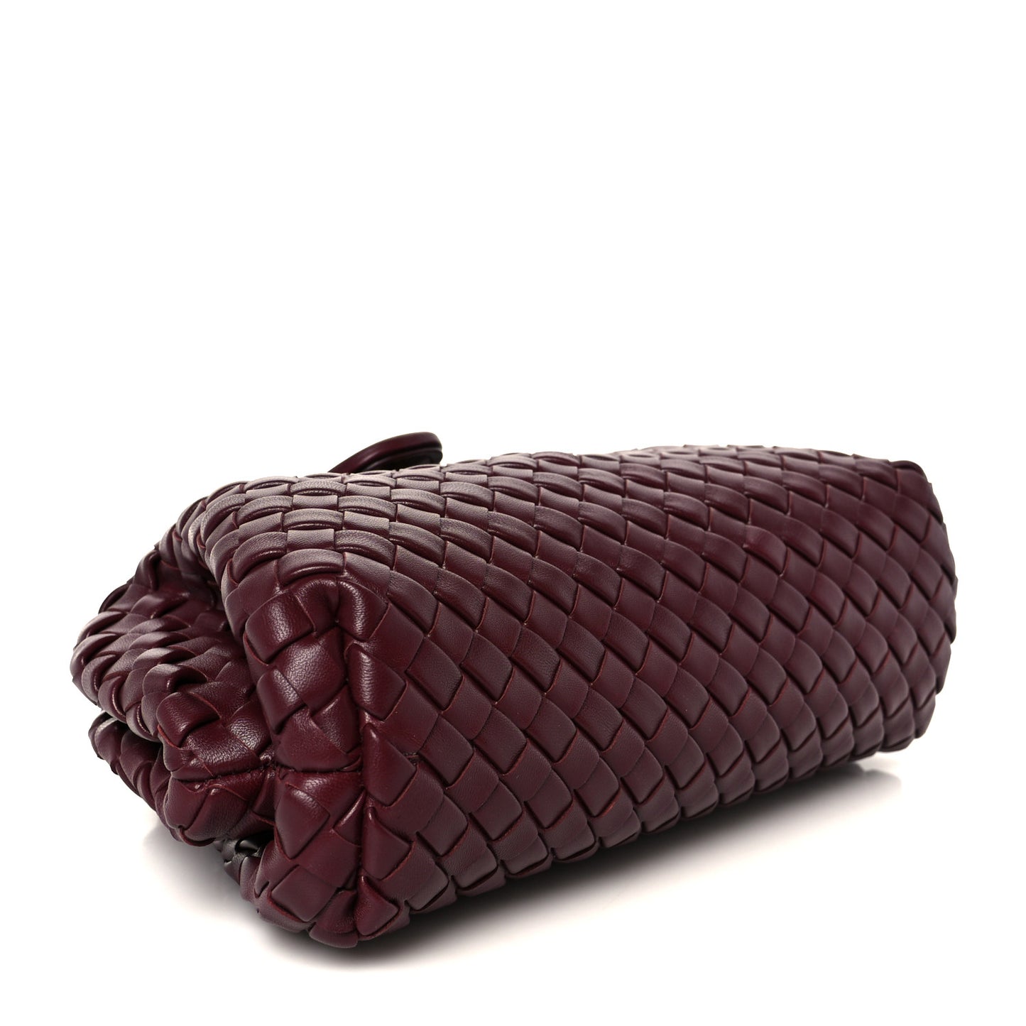 Nappa Intrecciato Small The Lauren 1980 Clutch With Chain Barolo