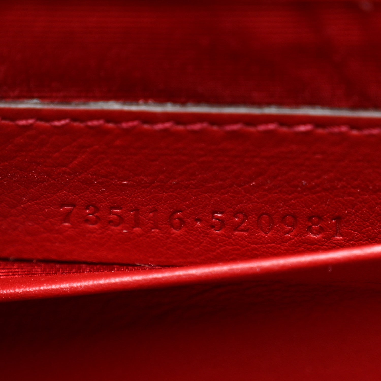 Gucci Moire Fabric Calfskin Rhinestone Monogram Monochrome Lizard Embossed Mini Bamboo 1947 Top Handle Chain Bag Red 7 of 10