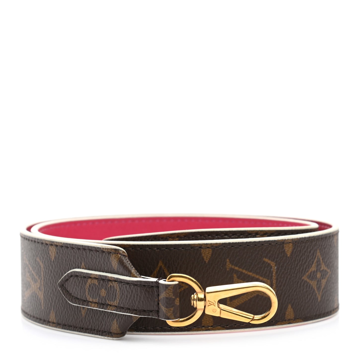 Monogram Bandouliere Shoulder Strap Hot Pink