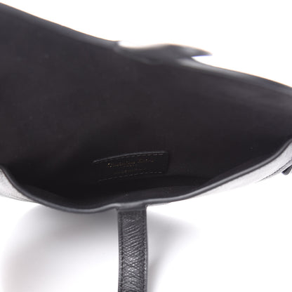 Christian Dior Grained Calfskin Saddle Belt Bag Black 5 of 8