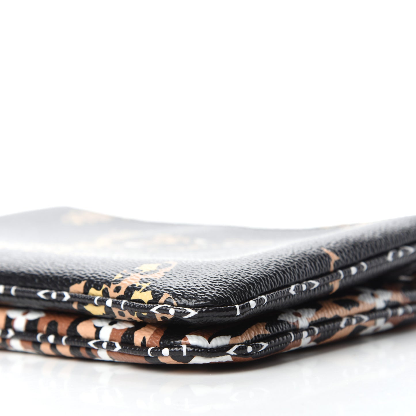 Monogram Giant Jungle Pochette Double Zip Black