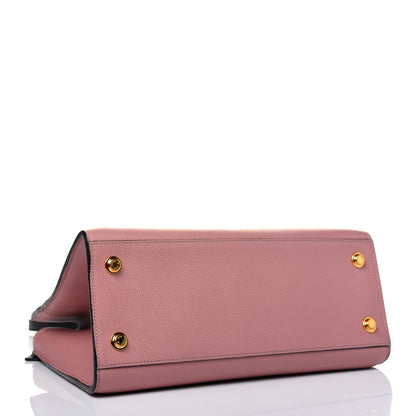 Louis Vuitton Calfskin City Steamer MM Magnolia Black 5 of 19