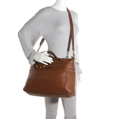 Gucci Leather Ride Medium Top Handle Bag Brown 2 of 7