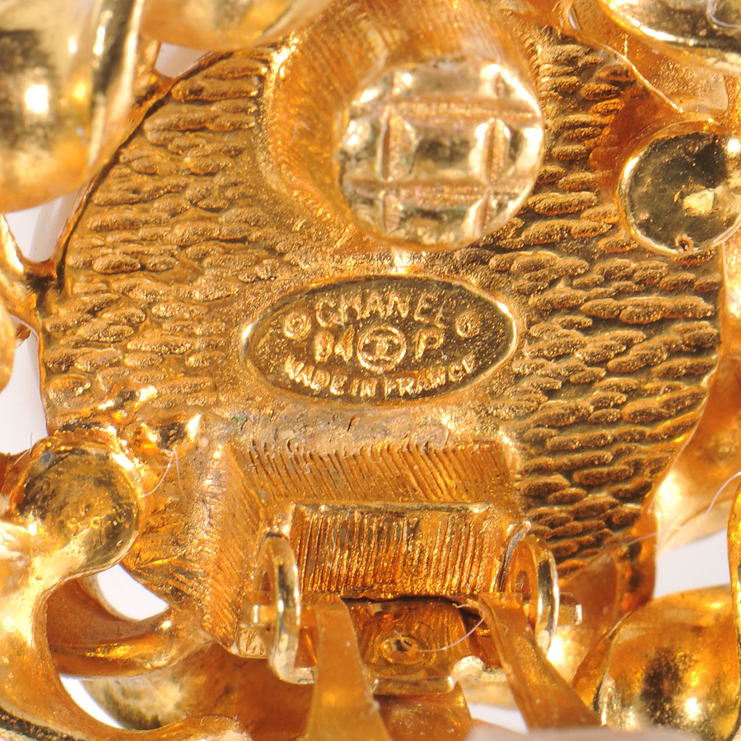 Pearl Clip On Earrings Gold