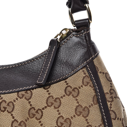 Gucci Monogram D Ring Gold Hobo Dark Brown 12 of 14