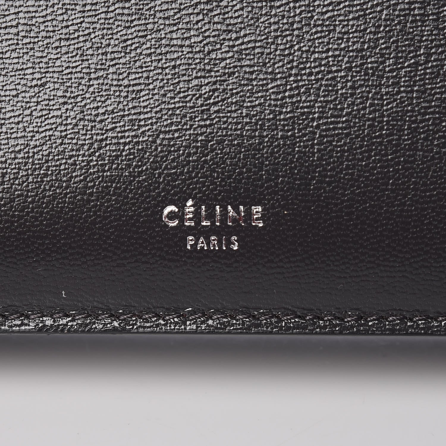 Celine Patina Box Calfskin Medium Clasp Bag Grey 9 of 13