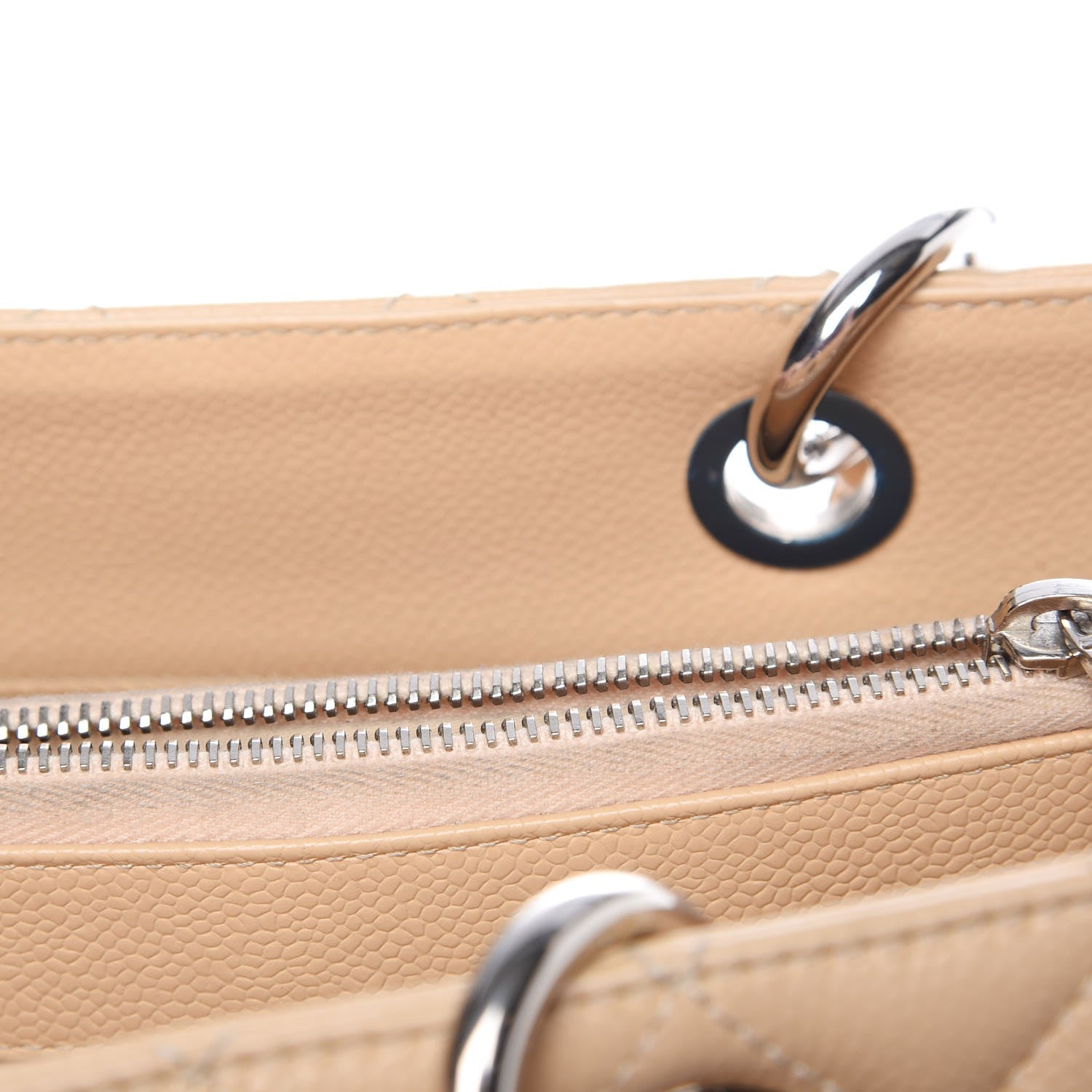 Chanel Caviar Quilted Grand Shopping Tote GST Beige Clair 21 of 28
