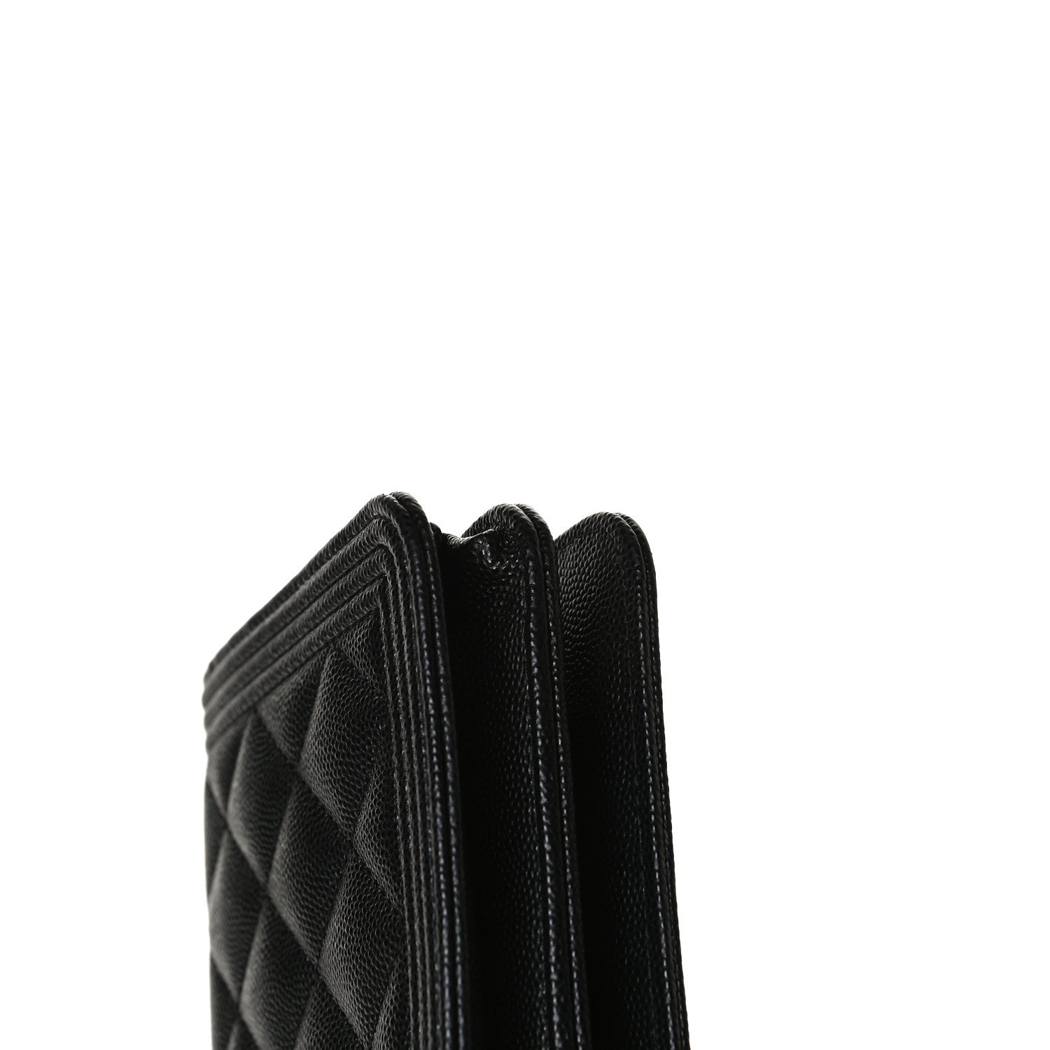 Chanel Caviar Quilted Boy Wallet On Chain WOC Black 12 of 12