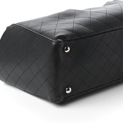 Chanel Grained Calfskin CC Pocket Tote Black 6 of 10