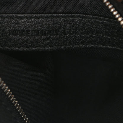 Balenciaga Smooth Calfskin Logo Small Everyday Backpack Black White 7 of 12
