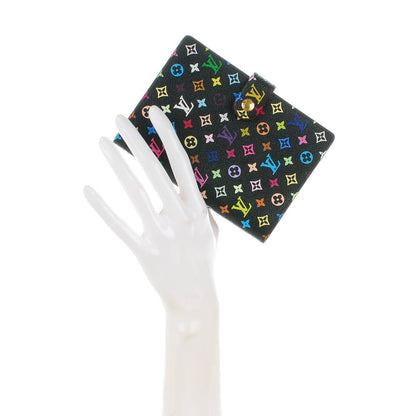 Louis Vuitton Monogram Multicolor Small Ring Agenda Cover Black Grenade 2 of 7