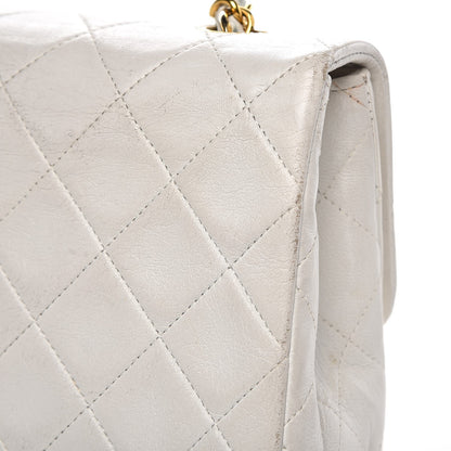 Chanel Lambskin Quilted Small Single Flap White 13 of 17