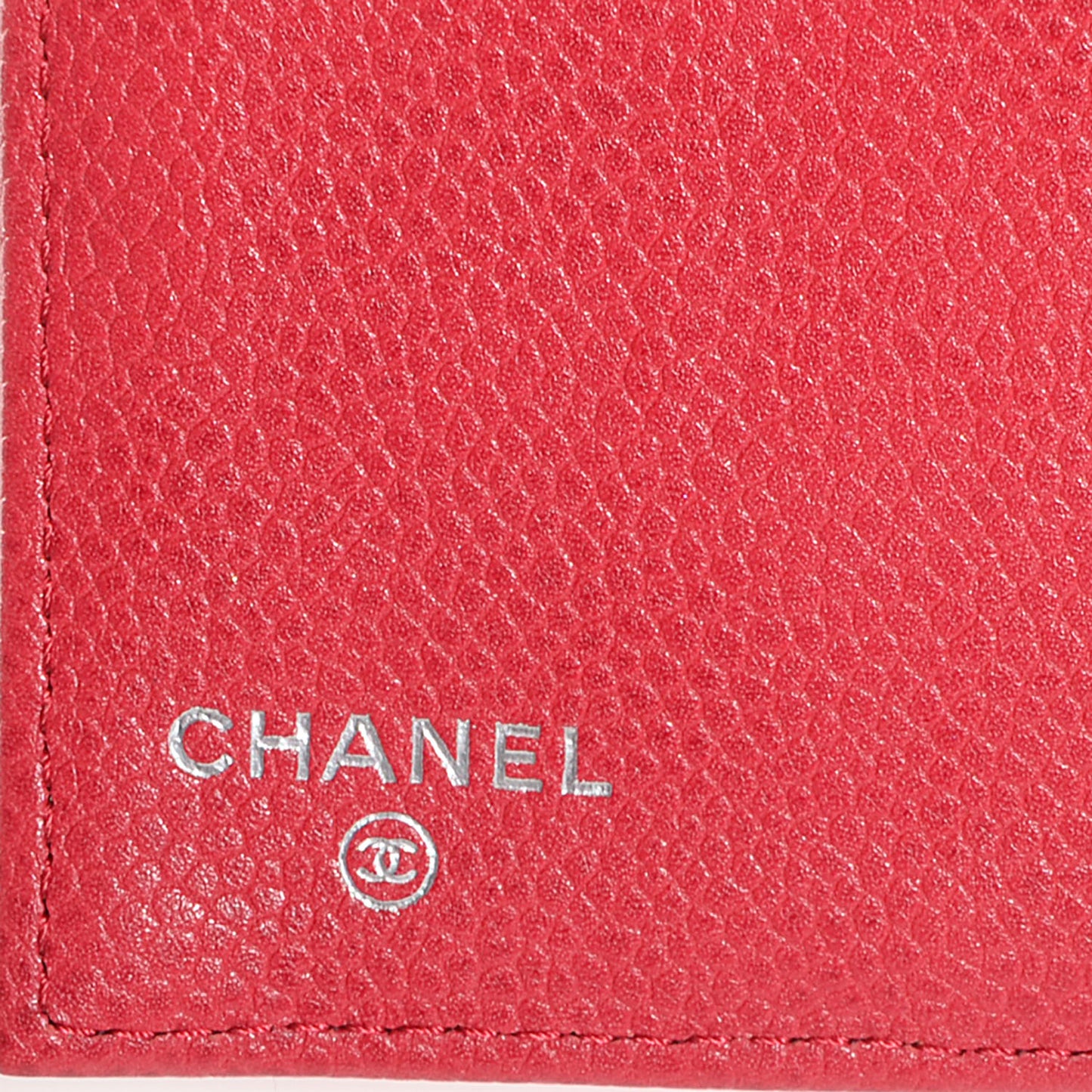 Caviar Quilted Long Flap Wallet Fuchsia