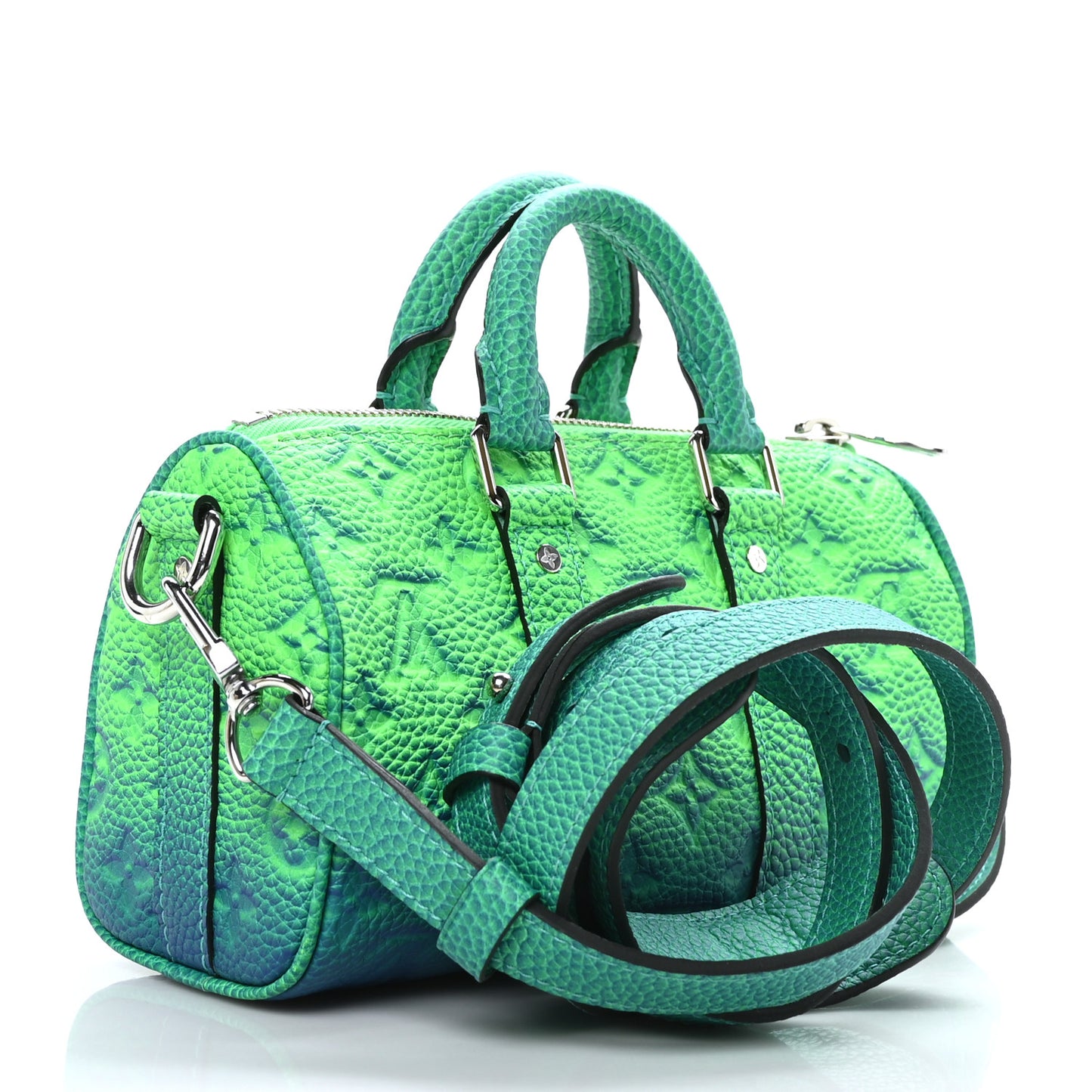 Taurillon Illusion Keepall XS Bleu Vert
