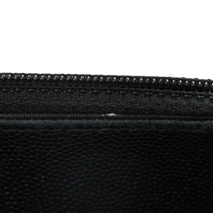 Chanel Caviar Quilted Vintage Mademoiselle Wallet On Chain WOC Black 12 of 15