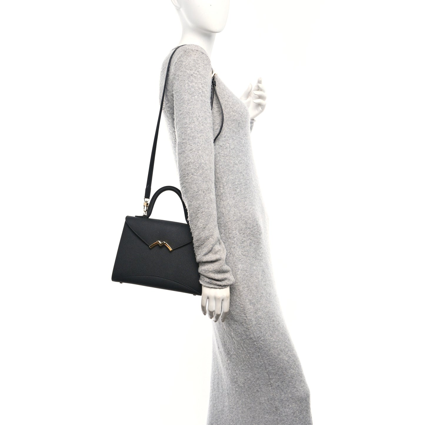 Carat Calfskin Gabrielle PM Black