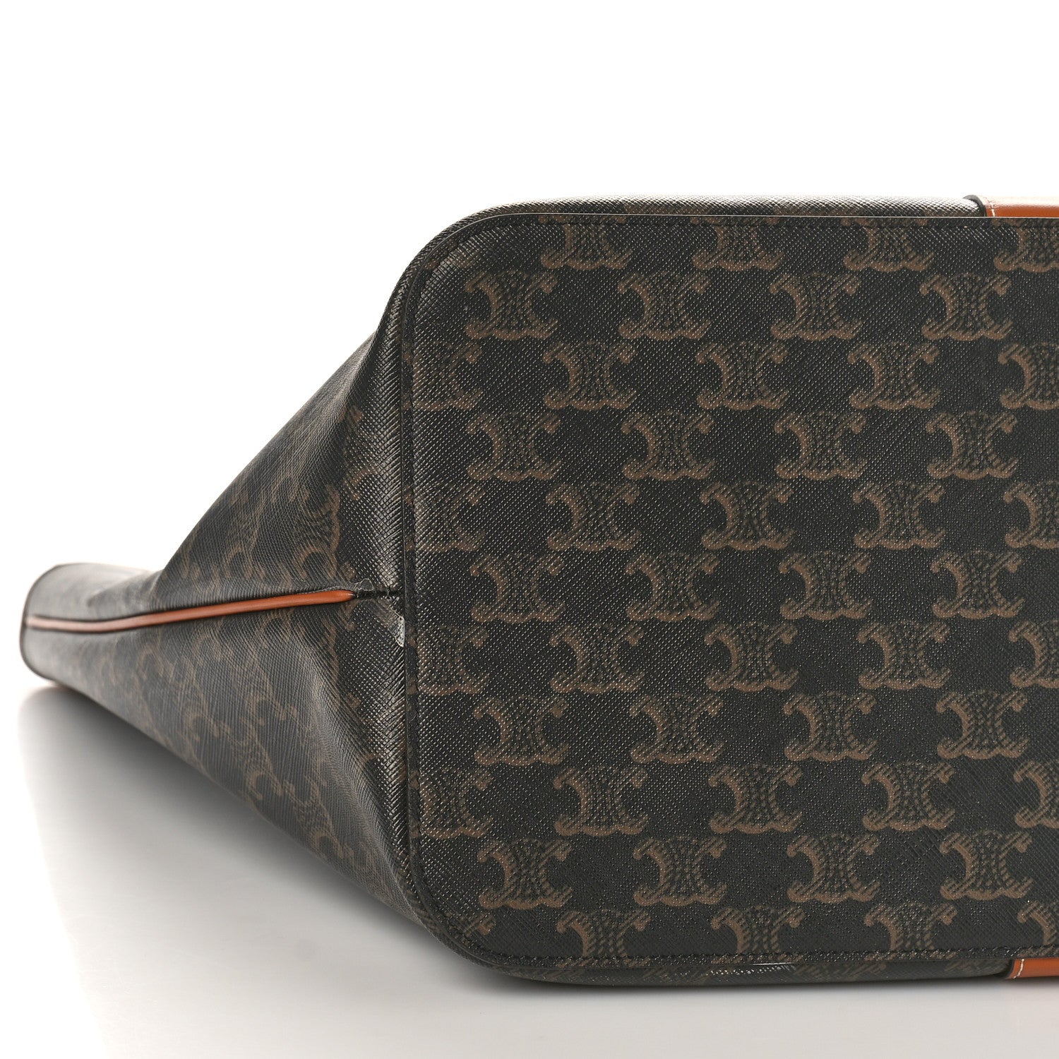 Celine Triomphe Canvas Medium Cabas Bag Tan 8 of 9