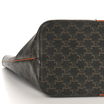 Celine Triomphe Canvas Medium Cabas Bag Tan 8 of 9