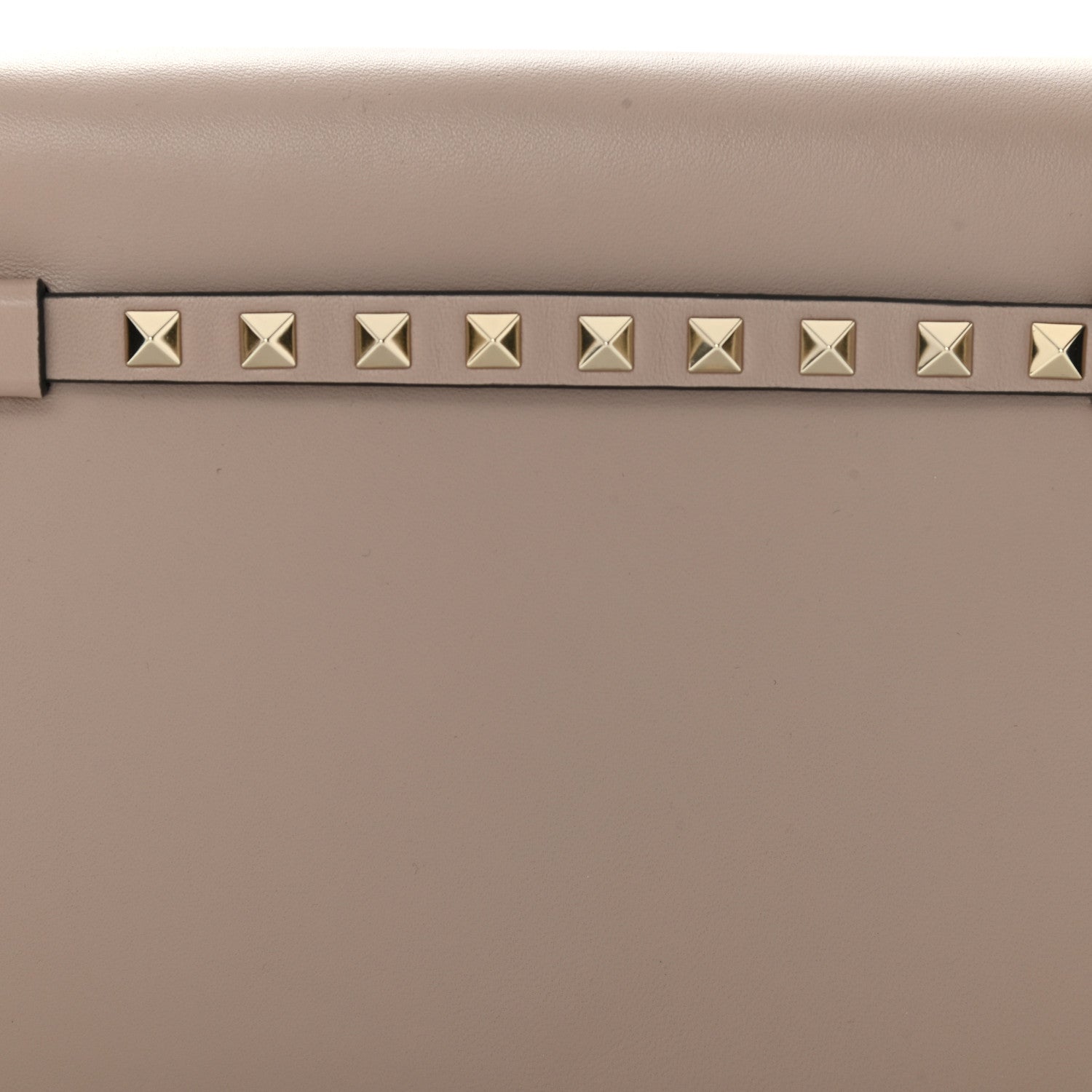 Valentino Garavani Nappa Rockstud Wristlet Clutch Poudre 9 of 12