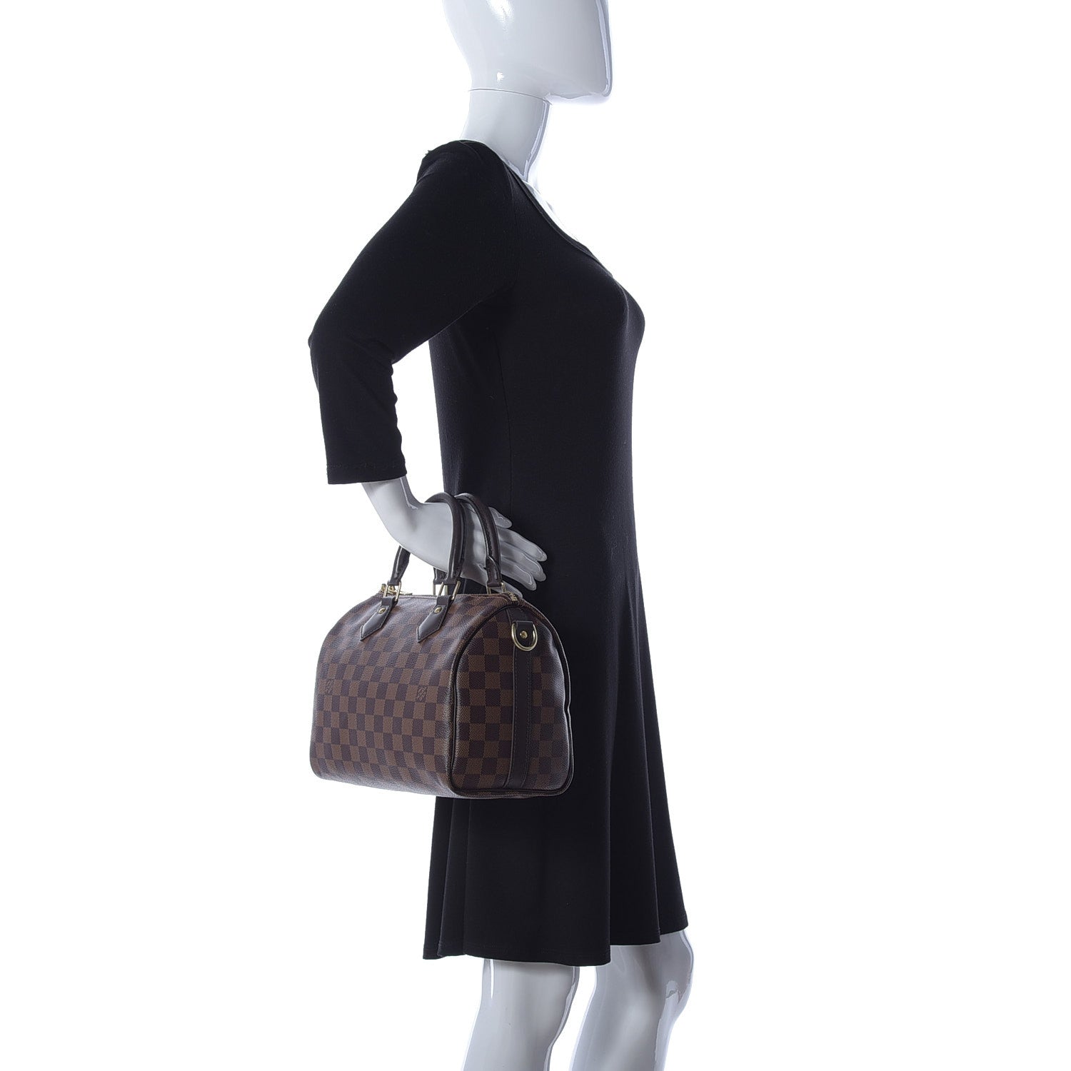 Louis Vuitton Damier Ebene Speedy Bandouliere 25 3 of 10