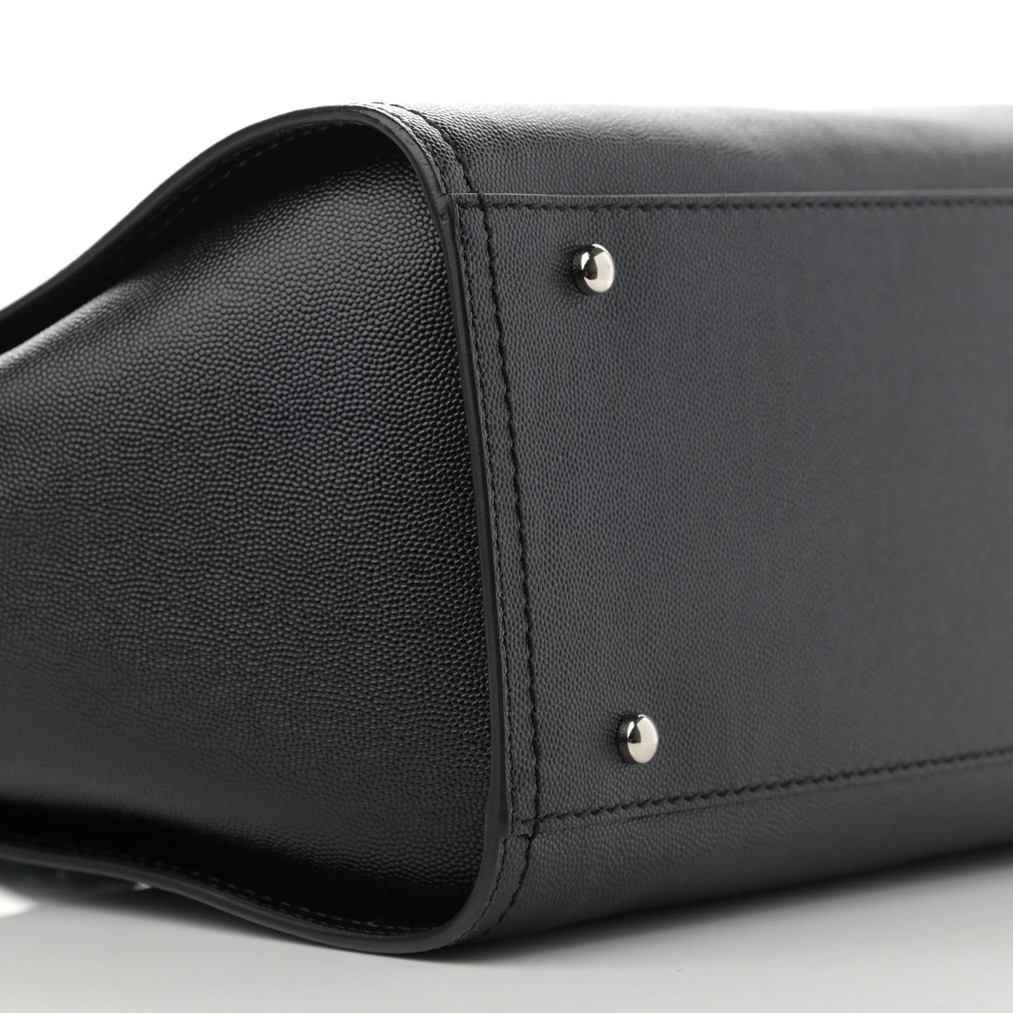 Caviar Small Studded Deauville Tote Black