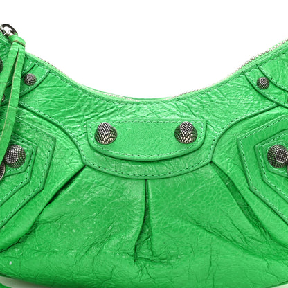 Balenciaga Agneau Arena Le Cagole Shoulder Bag XS Vivid Green 9 of 11