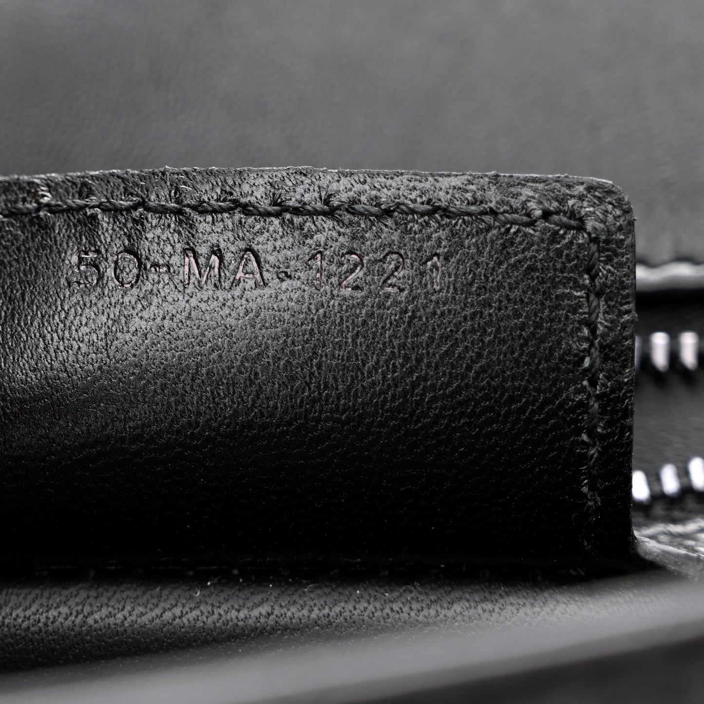 Calfskin Macrocannage Medium Caro Bag Black