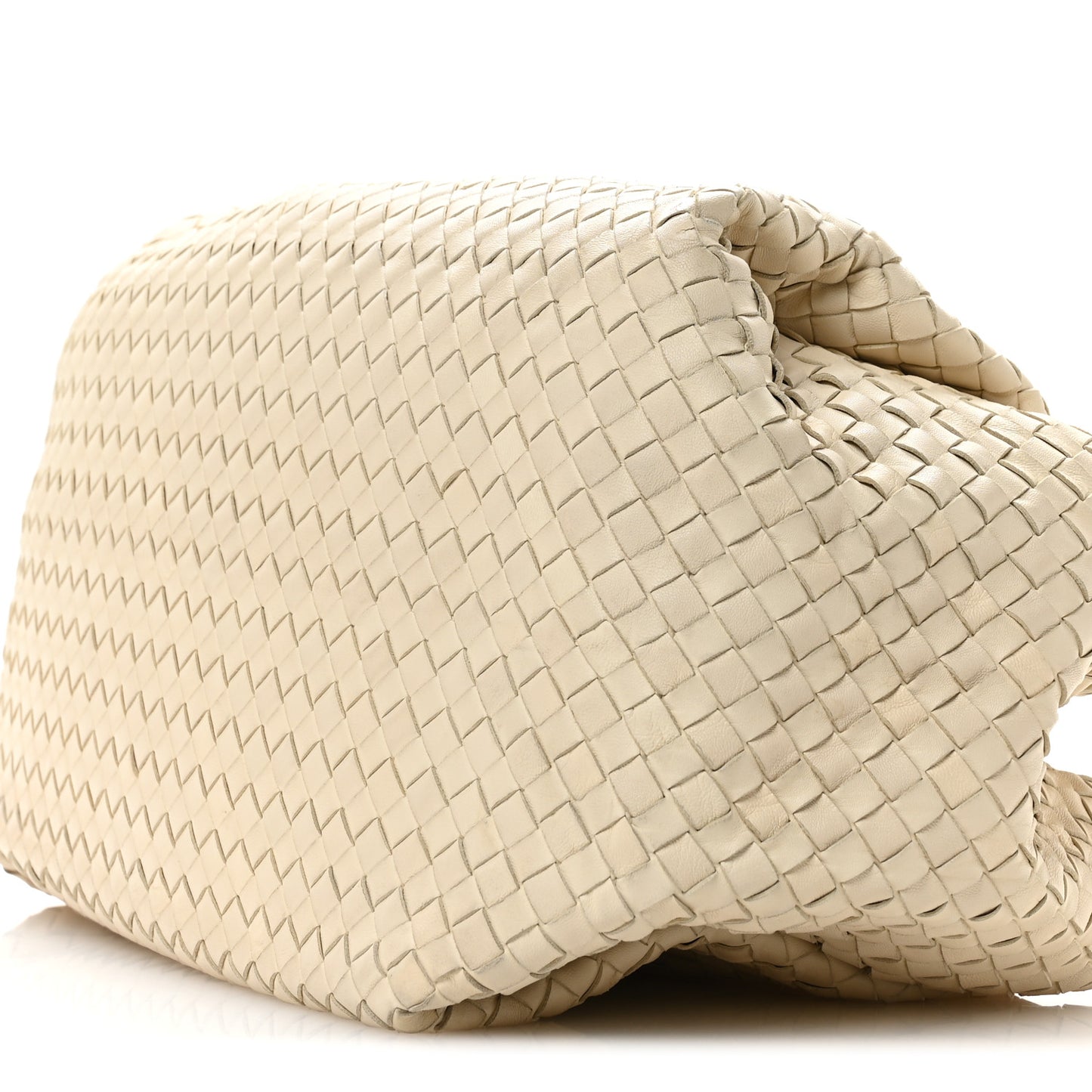 Nappa Intrecciato Parachute Bag White