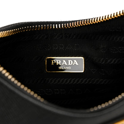 Prada Saffiano Lux Re-Edition 2005 Shoulder Bag Black 6 of 11