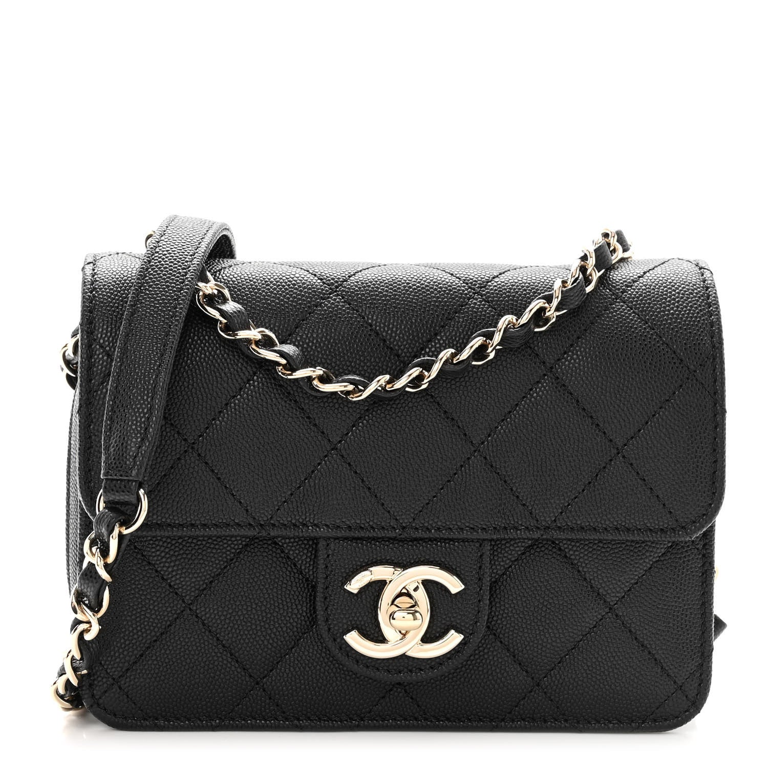 Chanel Caviar Quilted Like A Wallet Flap Black 1 of 10