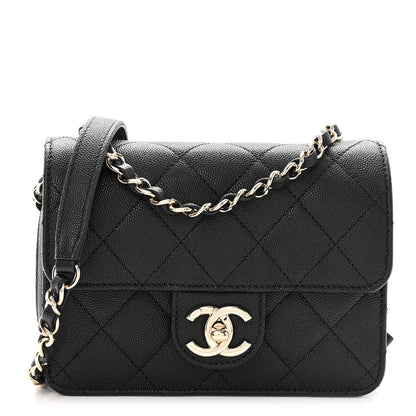 Chanel Caviar Quilted Like A Wallet Flap Black 1 of 10