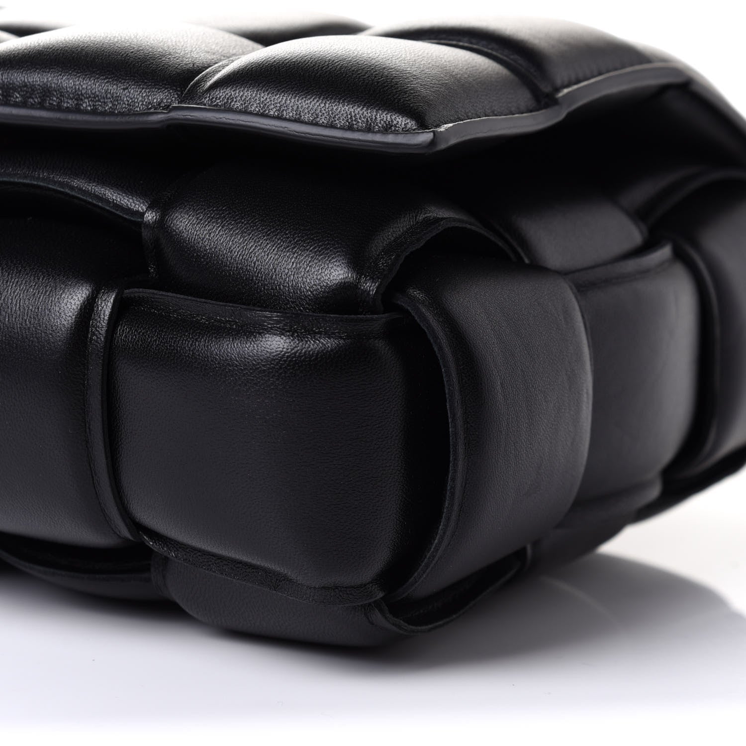 Bottega Veneta Nappa Maxi Intreccio Padded Cassette Crossbody Bag Black 9 of 9