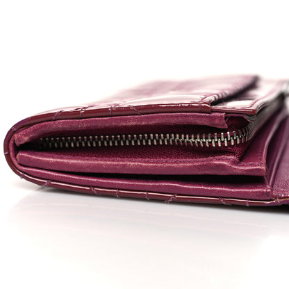 Christian Dior Patent Cannage Lady Dior Rendezvous Wallet On Chain Fuchsia 15 of 15