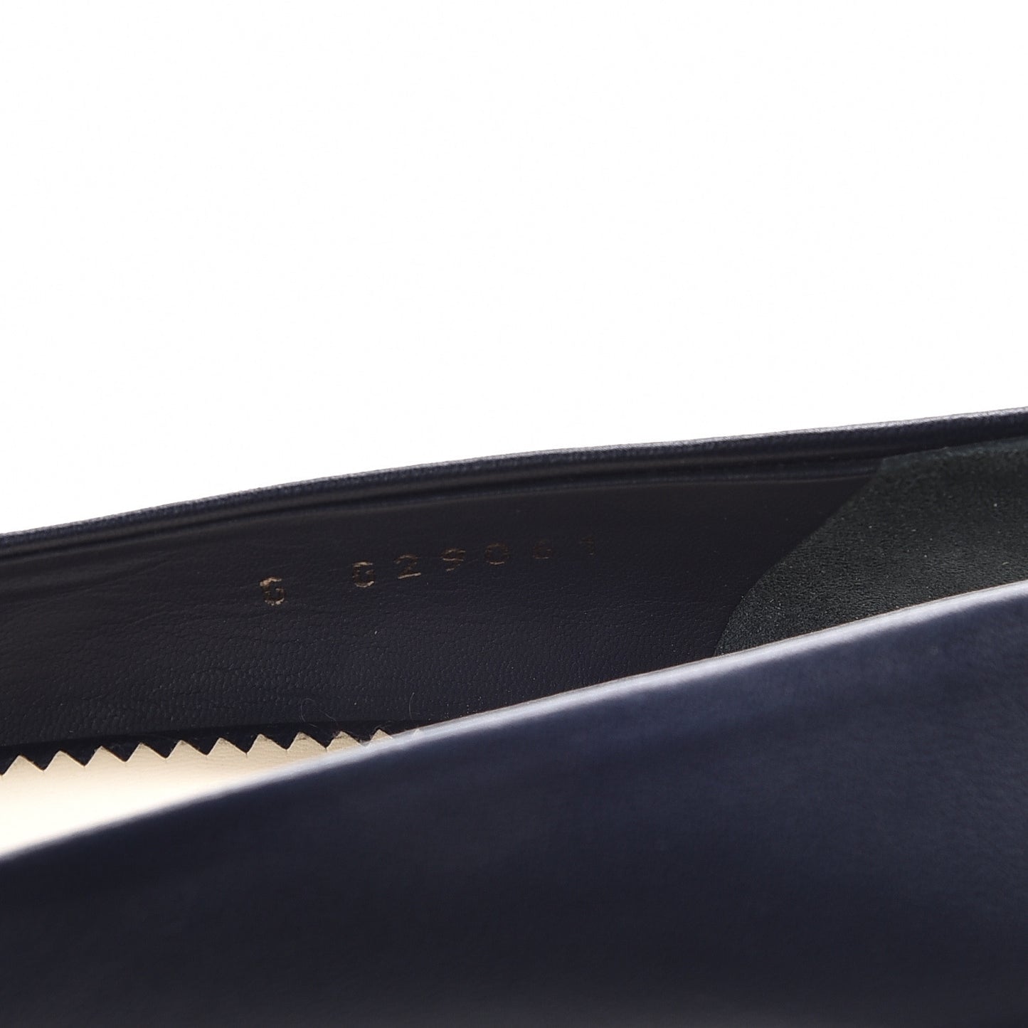 Lambskin Pearl Cap Toe Pumps 37 Navy Blue Black