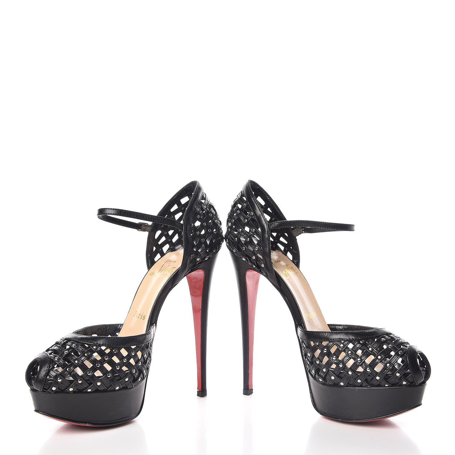 Christian Louboutin Kid Mrs 150 Pumps 36.5 Black 5 of 12