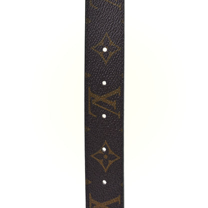 Louis Vuitton Calfskin Monogram 30mm LV Initiales Reversible Belt 80 32 Black 5 of 6