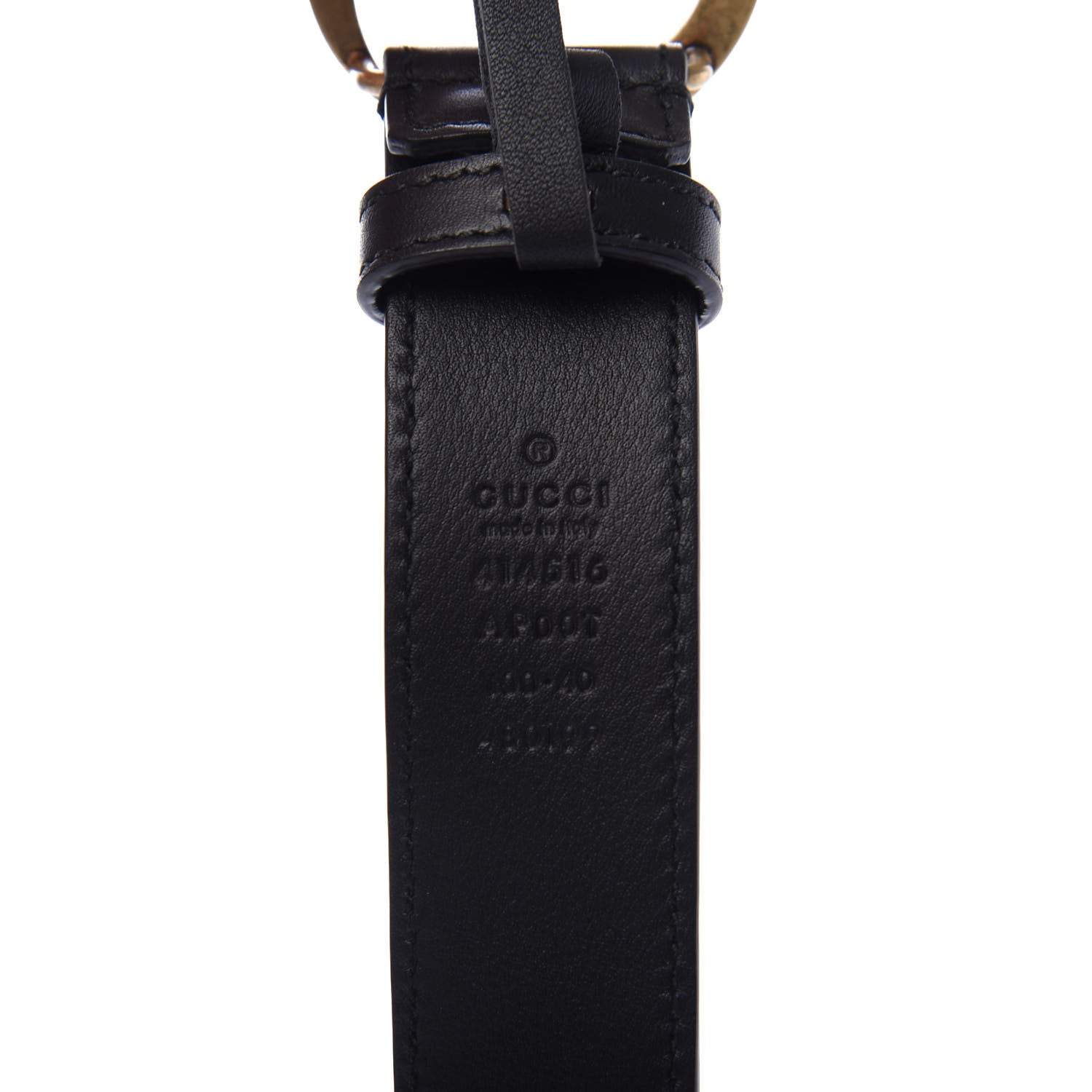 Gucci Calfskin Double G 30mm Belt 100 40 Black 6 of 6