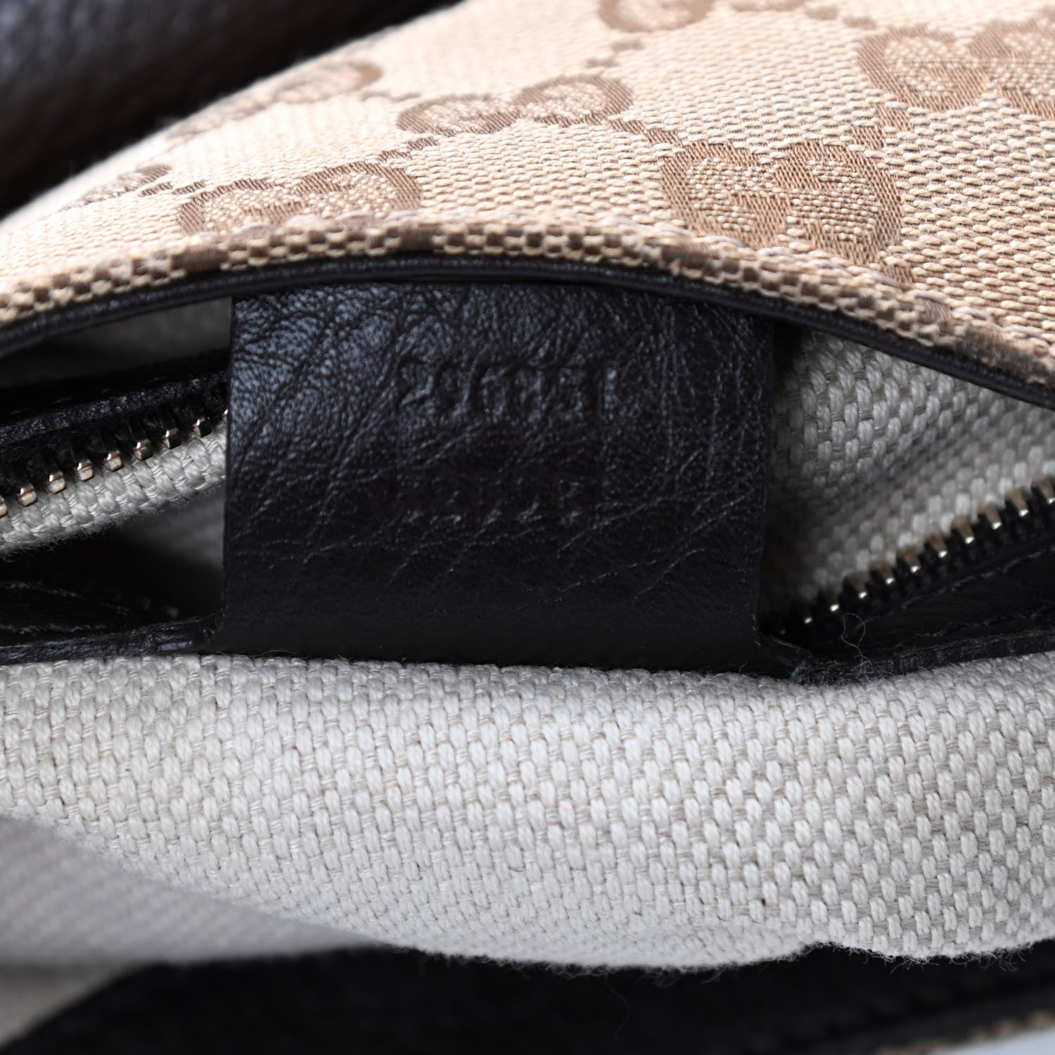 Gucci Monogram Web Medium Dressage Hobo Dark Brown 7 of 13