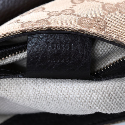 Gucci Monogram Web Medium Dressage Hobo Dark Brown 7 of 13