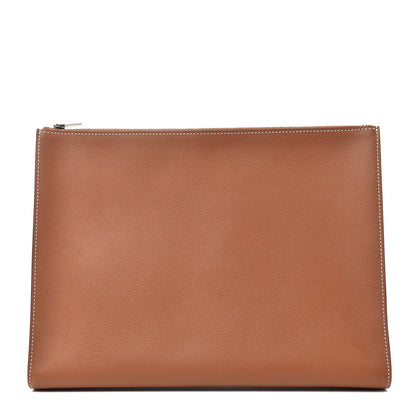 Hermes Evercolor Atout Pouch Gold Malachite 1 of 7