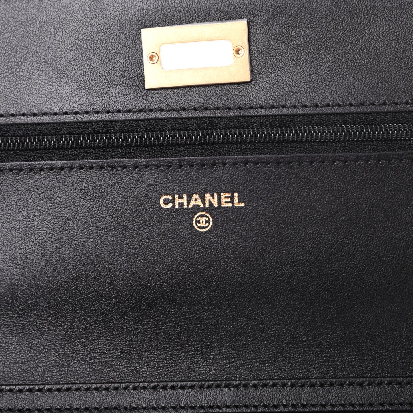 Aged Calfskin Quilted Reissue Wallet On Chain WOC Black