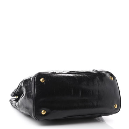 Prada Vitello Shine Tote Black 4 of 10