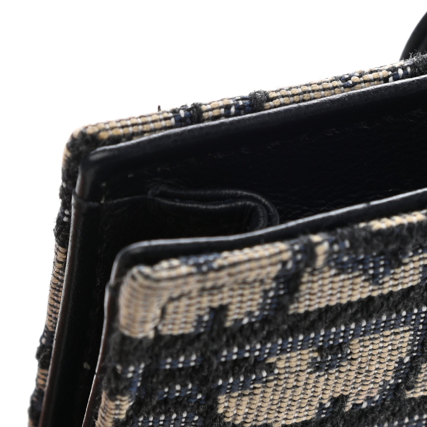 Oblique Saddle Card Holder Blue