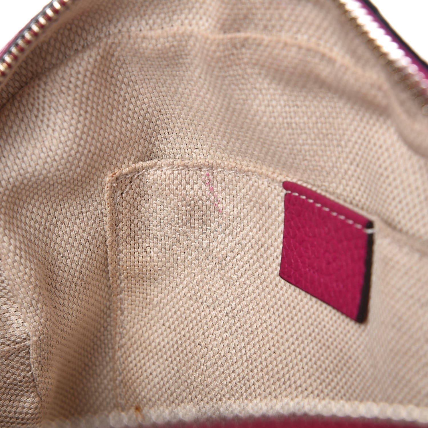 Gucci Pebbled Calfskin Small Soho Disco Bag Bright Bougainvillea 8 of 14