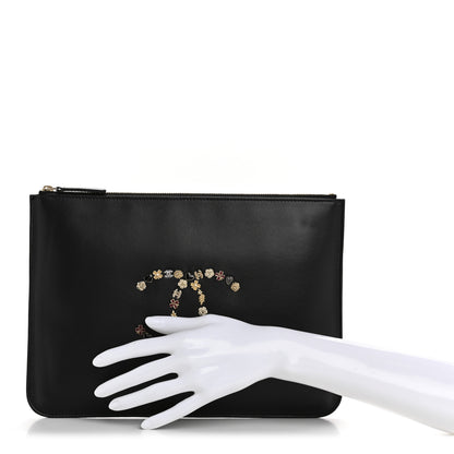 Chanel Lambskin Lucky Charms Pouch Black 2 of 9