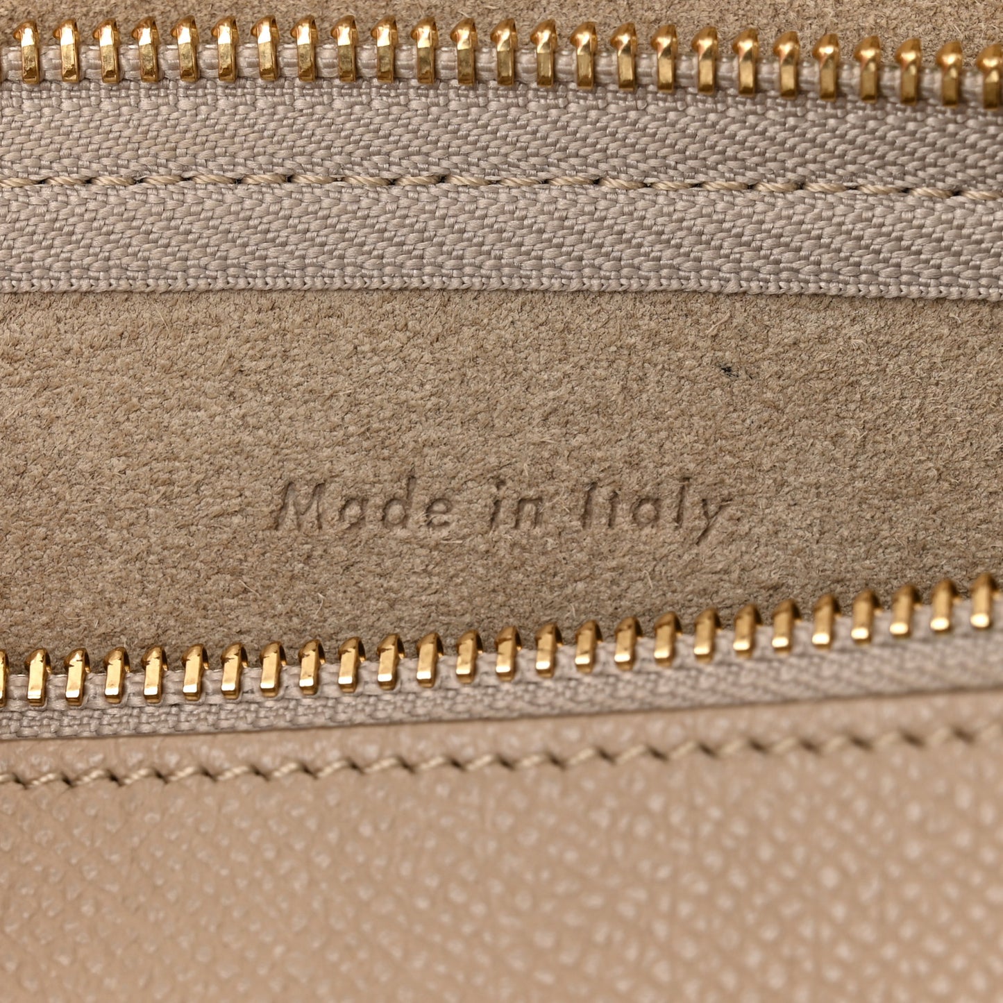 Grained Calfskin Nano Belt Bag Light Taupe