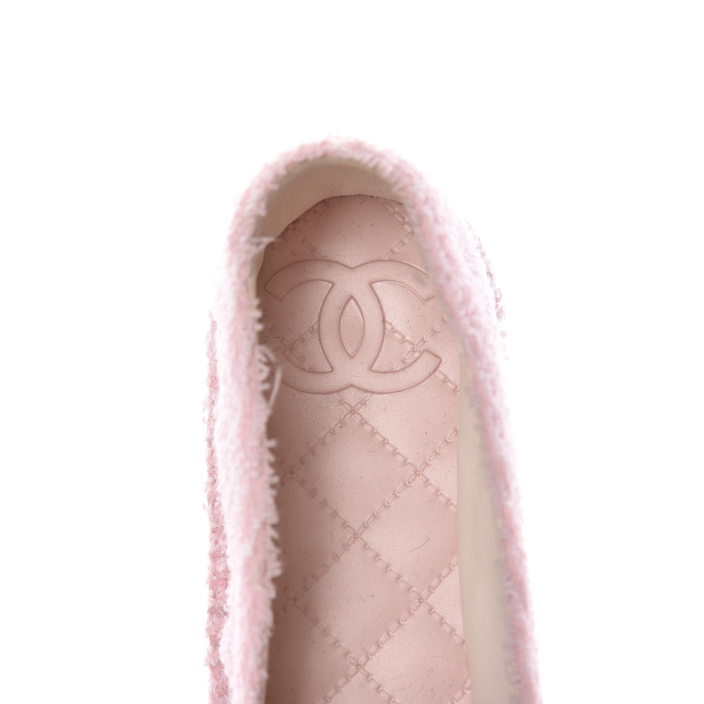Terry Grosgrain CC Espadrilles 37 Pink