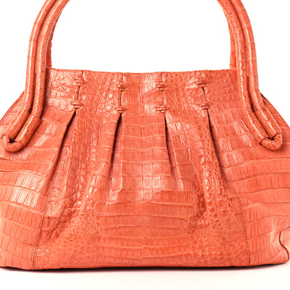 Nancy Gonzalez Crocodile Tote Orange 10 of 10