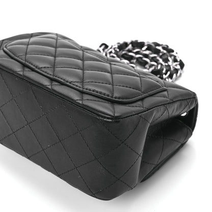 Chanel Lambskin Quilted Mini Square Flap Black 12 of 13