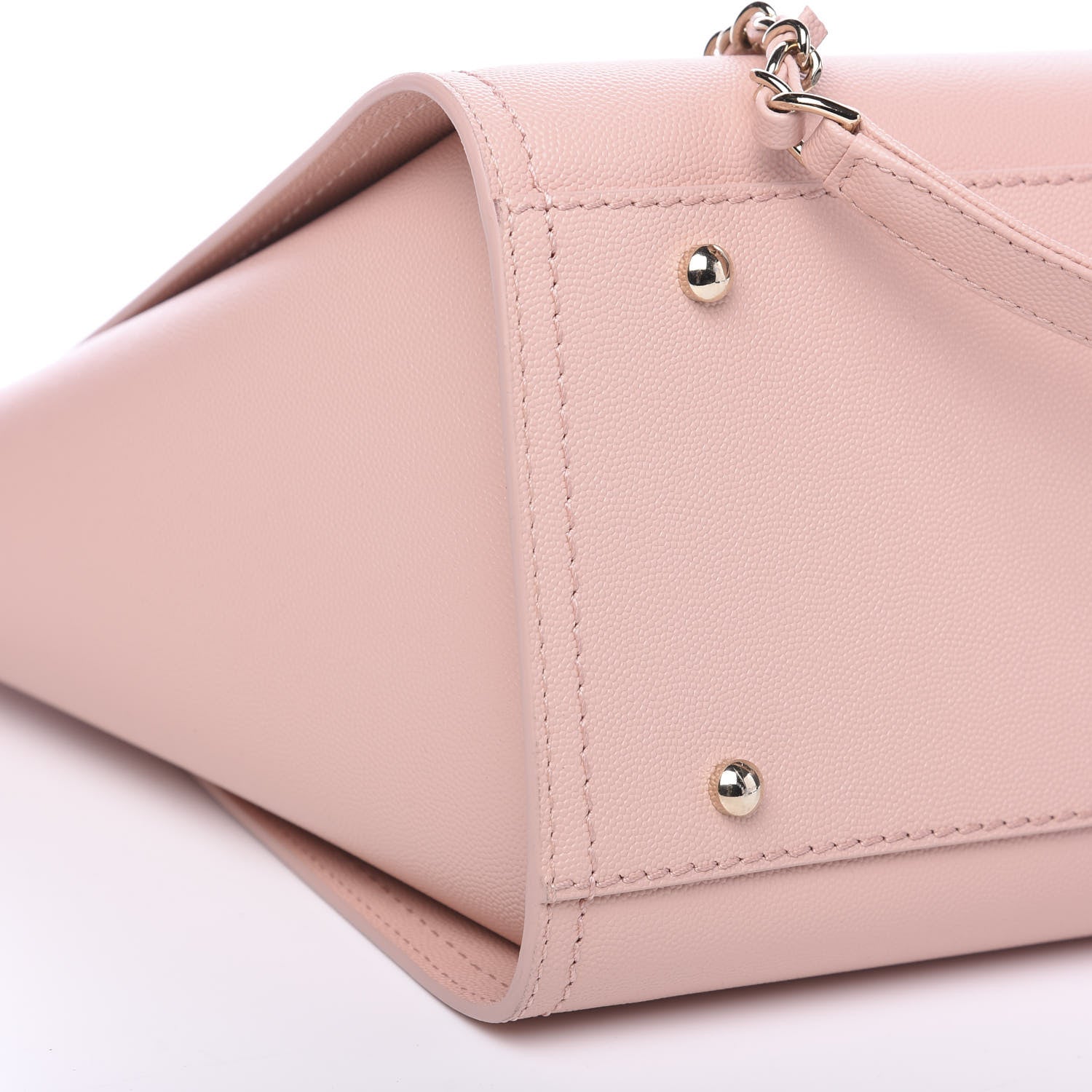 Chanel Caviar Small Studded Deauville Tote Light Pink 5 of 9